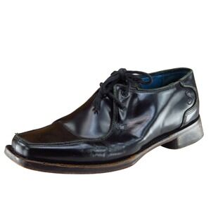 Oliver Sweeney Shoes Sz 9‎ M Black Derby Oxfords Leather Men